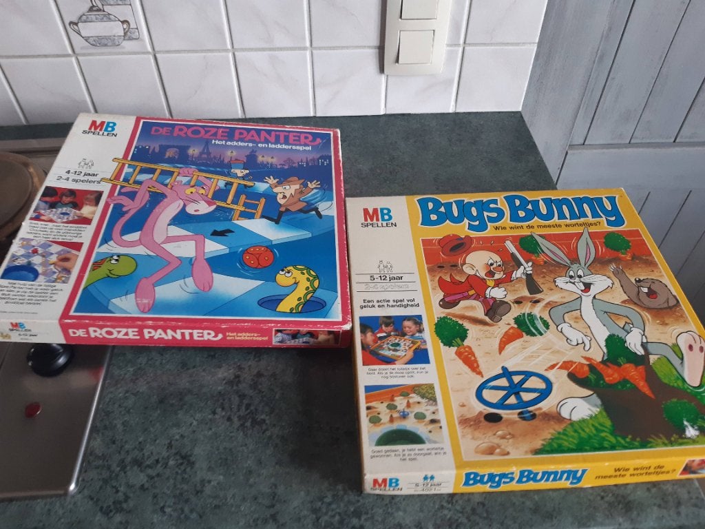 Vintage Gezelschapsspel jaren 70 en 80, Drie of vier spelers, Ophalen of Verzenden, Gebruikt, MB spelen
