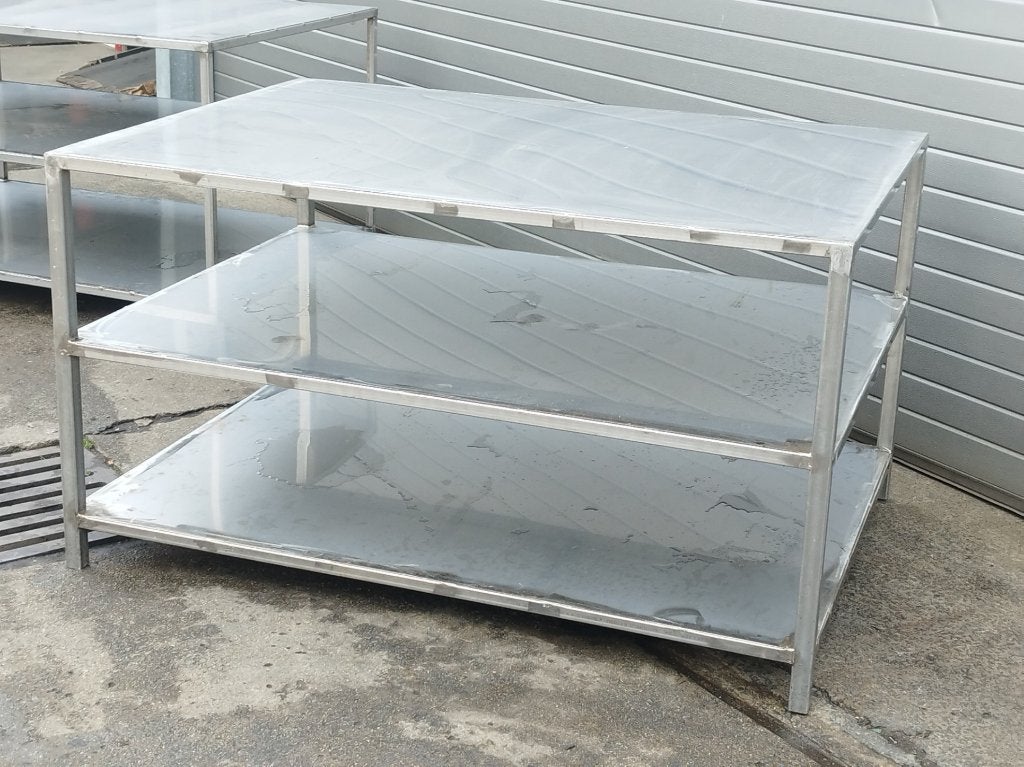 INOX - werktafel - RVS -170 x 119 x 95 cm - Nieuwstaat, Zakelijke goederen, Ophalen, Gebruikt, Werktafel - INOX - RVS - roestvrij staal