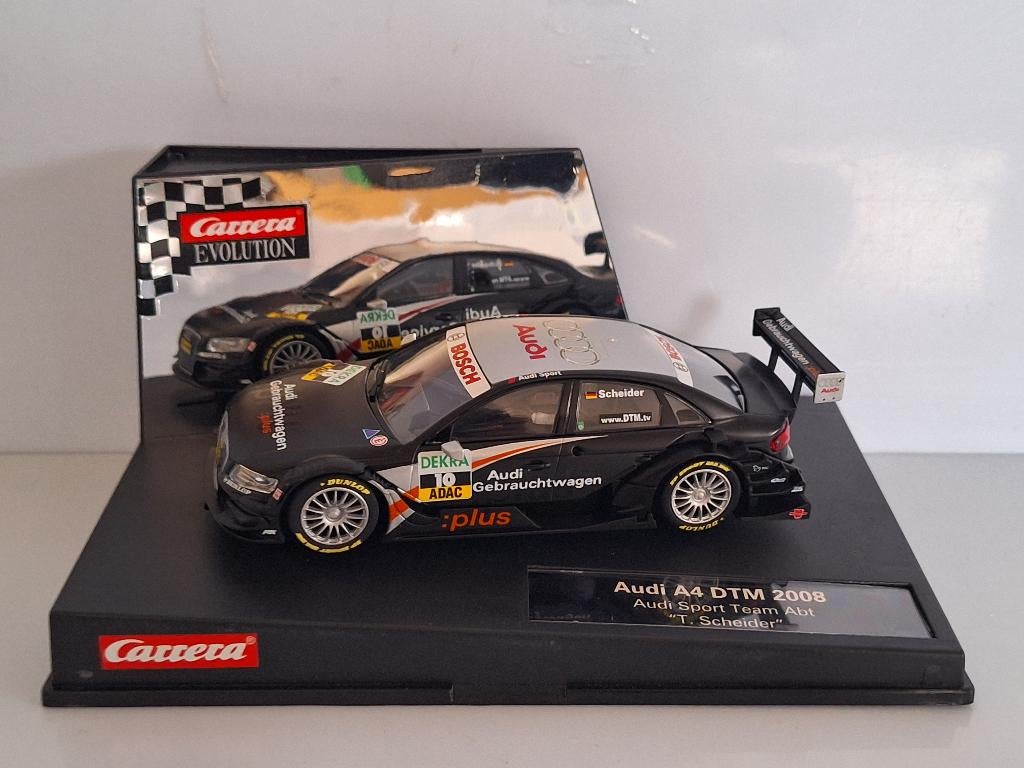 Carrera Evolution Audi A4 DTM 2008 ABT Timo Scheider, Kinderen en Baby's, Speelgoed | Racebanen, Nieuw, Racebaan, Elektrisch, Carrera