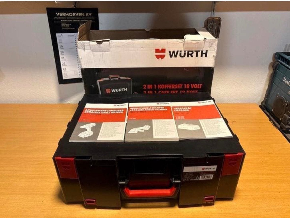 Würth 2-in-1 Kofferset 18V M-Cube - Nieuw, Ophalen of Verzenden, Nieuw
