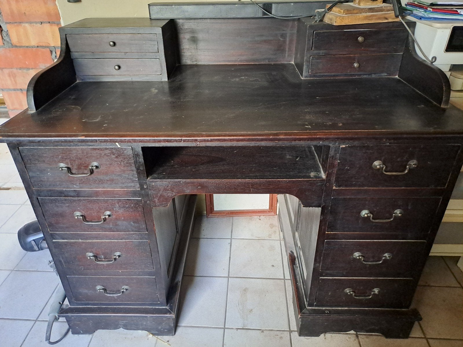mooi houte bureau, Antiquités & Art, Antiquités | Bureau & Affaires, Enlèvement