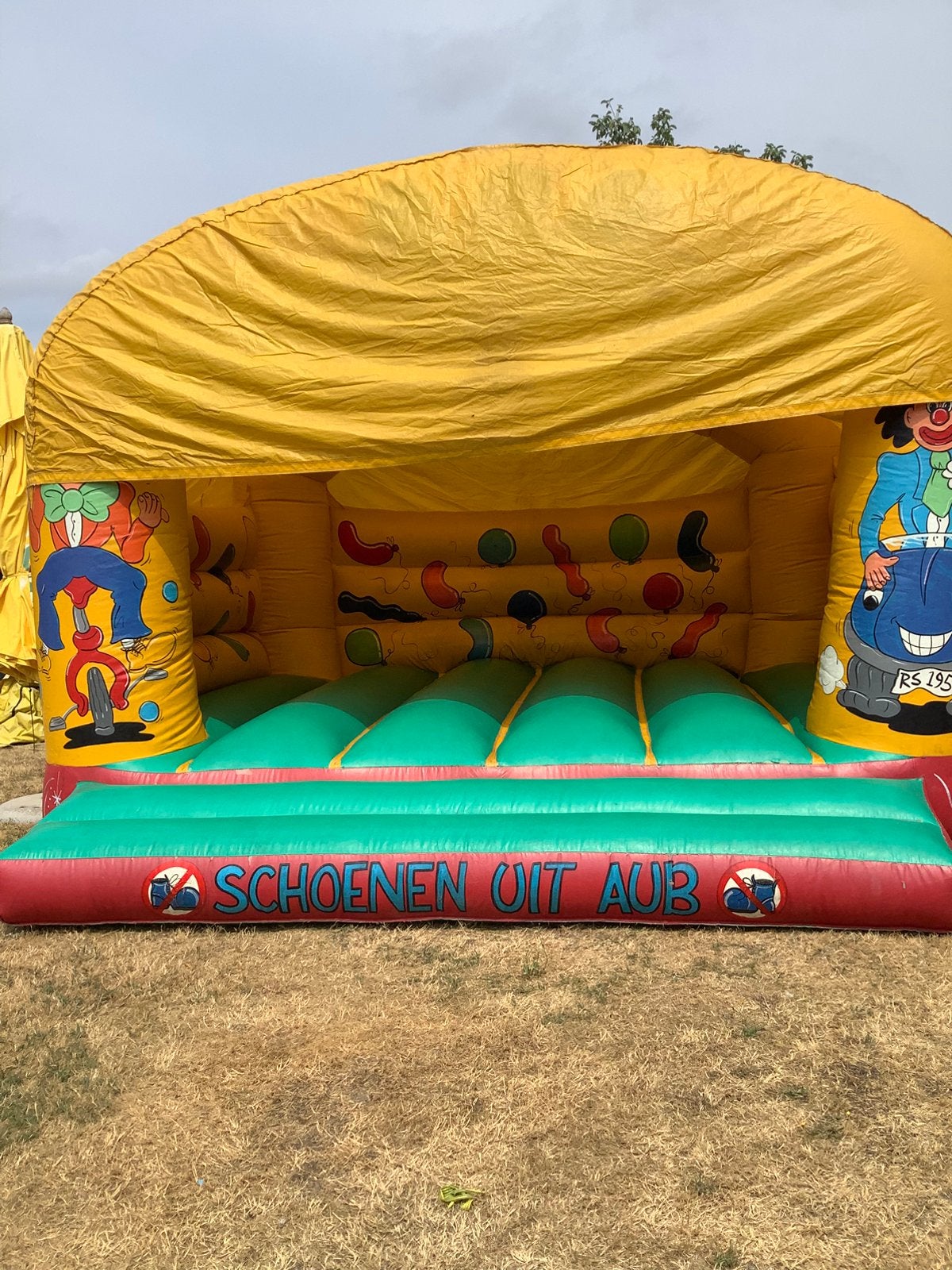 Springkasteel Clown te koop  4,5 x 4,5 m, Enlèvement, Comme neuf