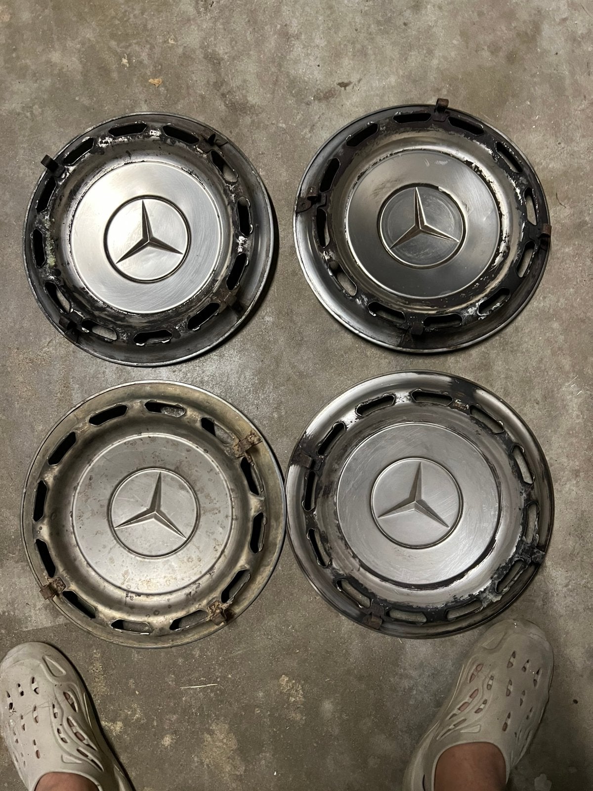 Inox mercedes 14 inch, Auto diversen, Ophalen, Zo goed als nieuw