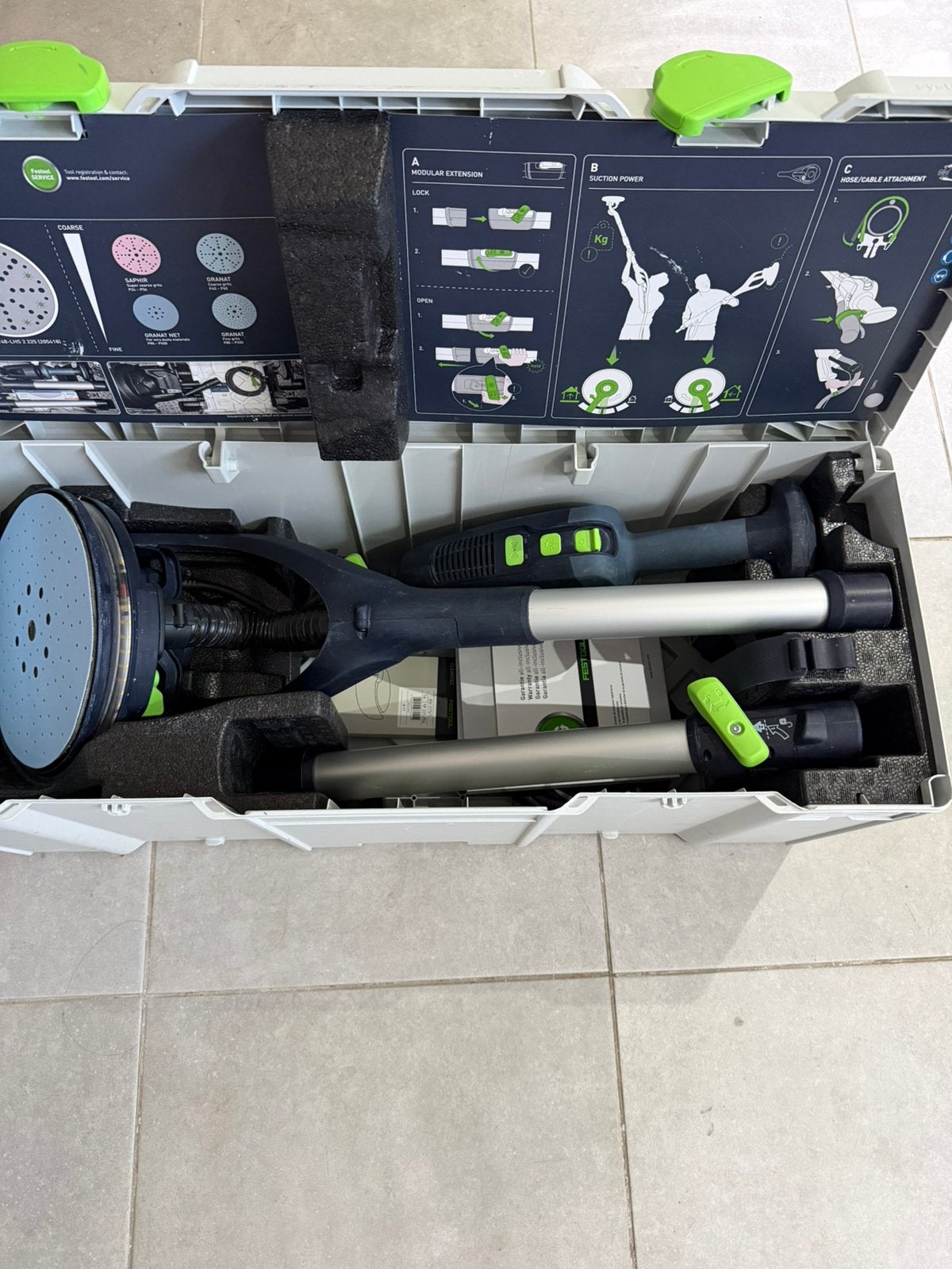 Festool PLANEX LHS 2 225 (Led) werkt perfect, Doe-het-zelf en Bouw, Ophalen, Gebruikt