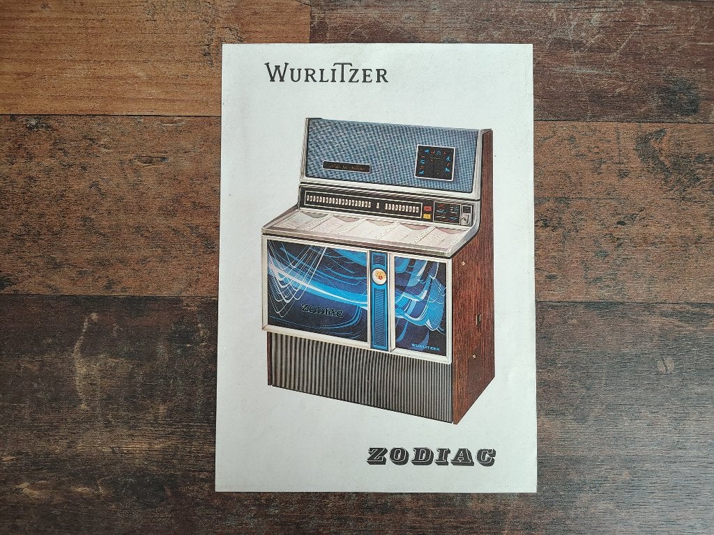 Flyer / Folder (Wurlitzer 3500/ Zodiac) jukebox, Verzamelen, Verzenden, Wurlitzer