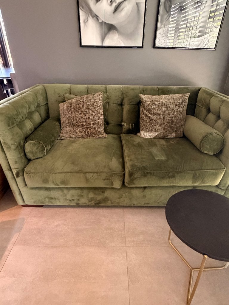 Twee zit bank Velvet Dome Deco, Huis en Inrichting, Zetels | Zetels, Ophalen, Gebruikt, 150 tot 200 cm, Tweepersoons