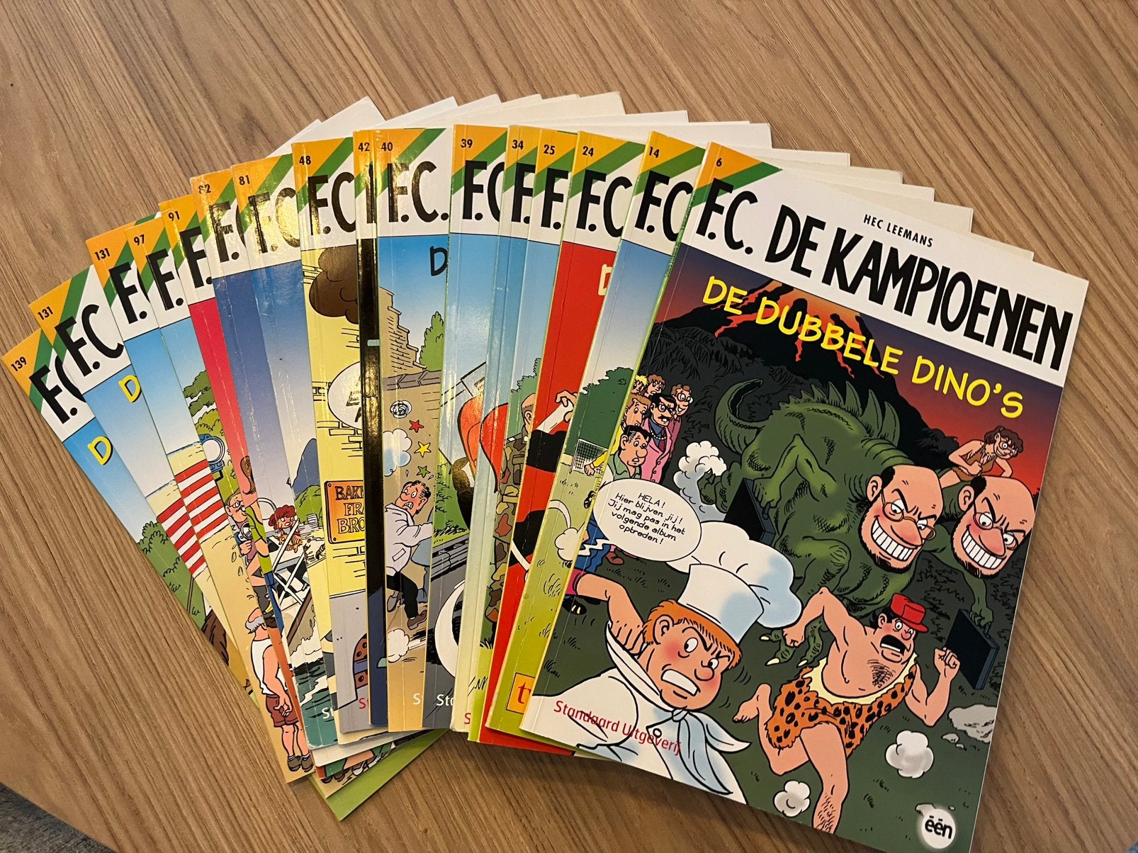 Pakket strips FC De Kampioenen, Meerdere stripboeken, Ophalen of Verzenden, Gelezen