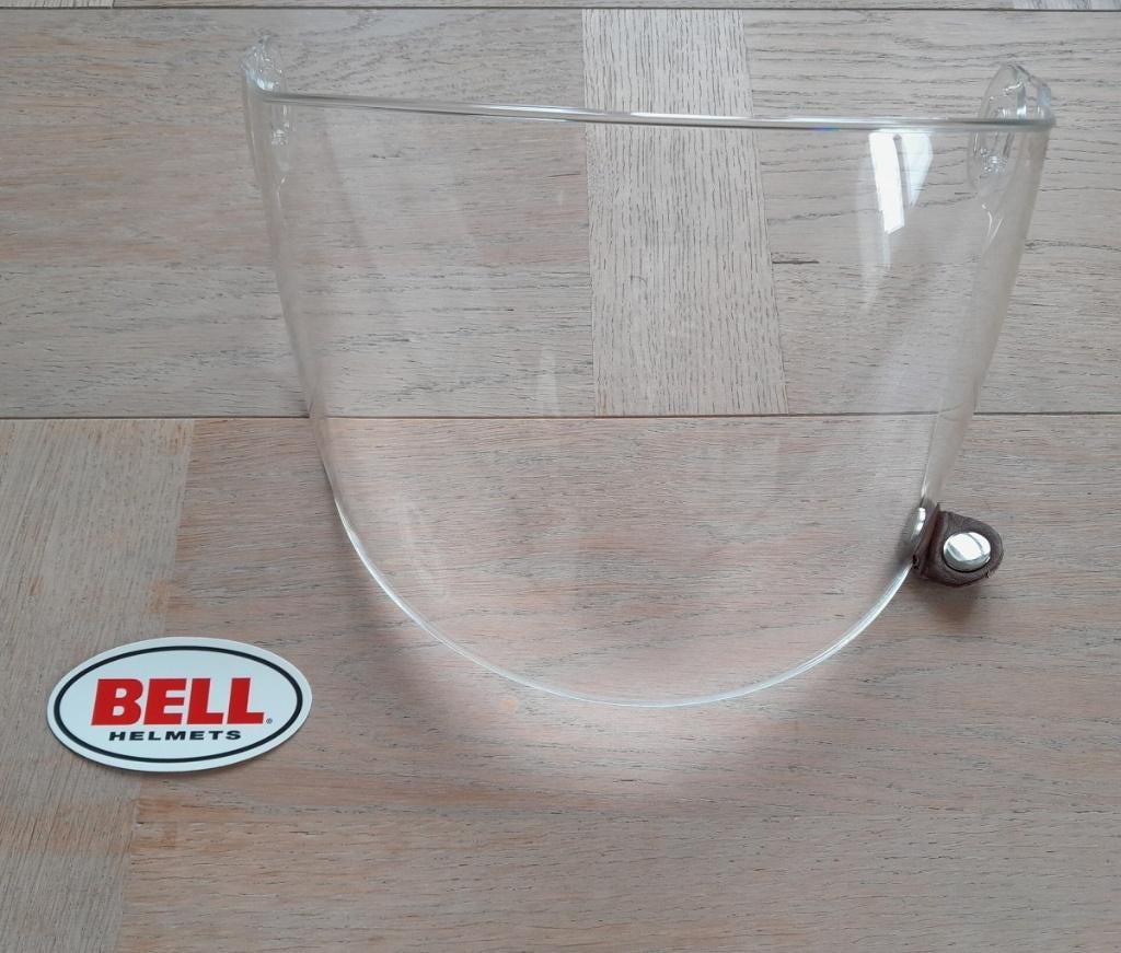 Bell Bullitt vizier - Flat - Helder - Brown Tab, Motoren, Kleding | Motorhelmen, Ophalen of Verzenden