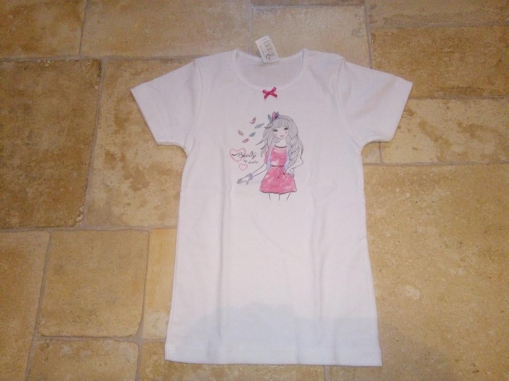 Verschillende t-shirts, korte mouwen, meisjes, 10 jaar, Ophalen of Verzenden, Gebruikt, Meisje, Shirt of Longsleeve