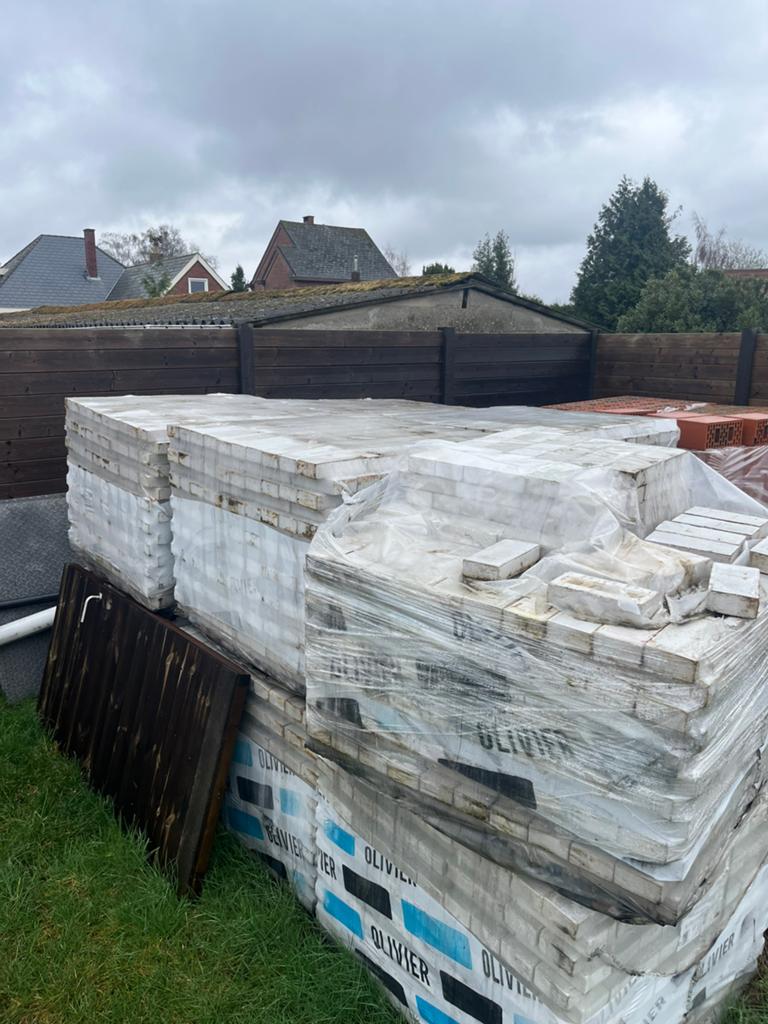 Gevelsteen /Olivier KARMA WHITE, Doe-het-zelf en Bouw, Metselstenen, Ophalen, Nieuw, Bakstenen