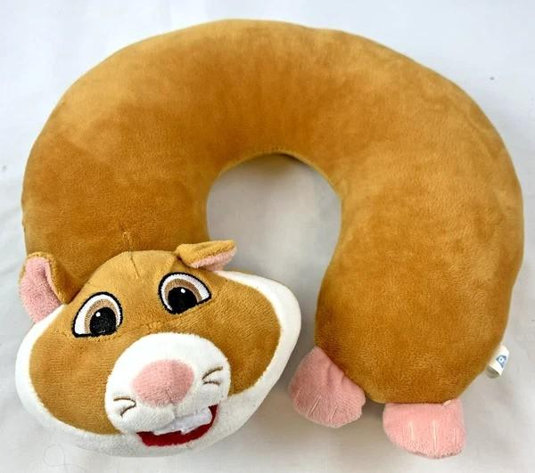 Albert Heijn AH Hamster Nekussen Pluche Reiskussen knuffel, Hamster, Zo goed als nieuw, Middelgroot (20 tot 80 cm), Bruin