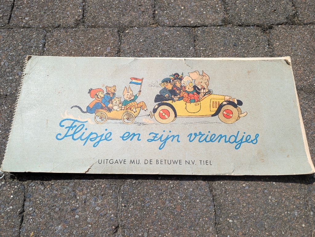 Prentenboek Flipje en zijn vriendjes, Enlèvement ou Envoi, Une BD, Utilisé, E.M. Ten Harmsen van der Beek