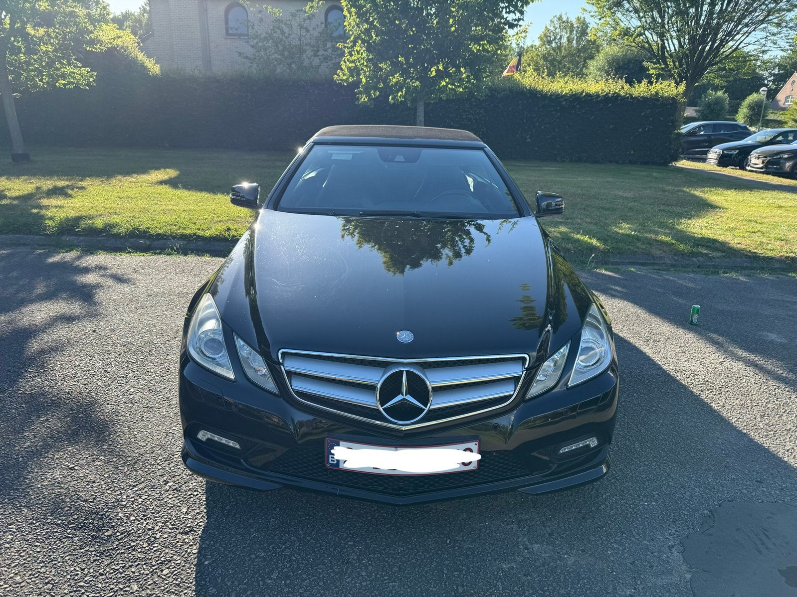 Mercedes-benz E200, Auto's, Automaat, Zwart, Cabriolet, Zwart