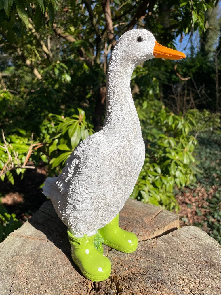 Bottes d'oie, jardin, étang vertes 30cm, Enlèvement ou Envoi, Neuf, Synthétique, Animal