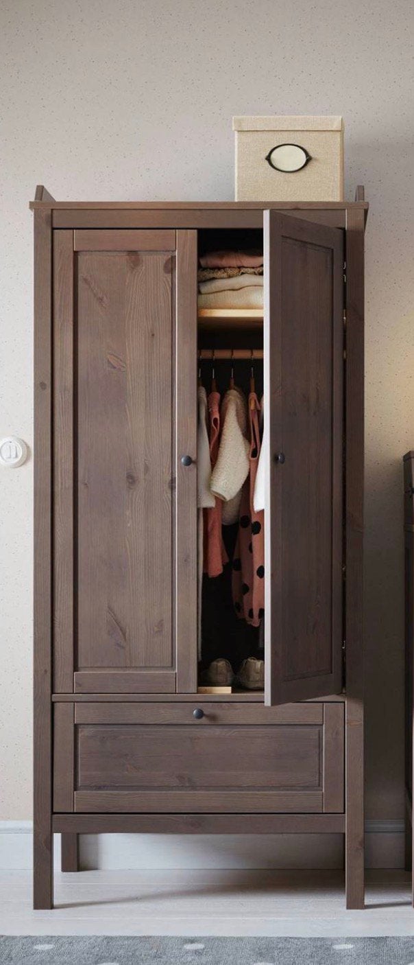 Lit Sundvik extensible avec sommier sans matelas + armoire, Enlèvement, Comme neuf