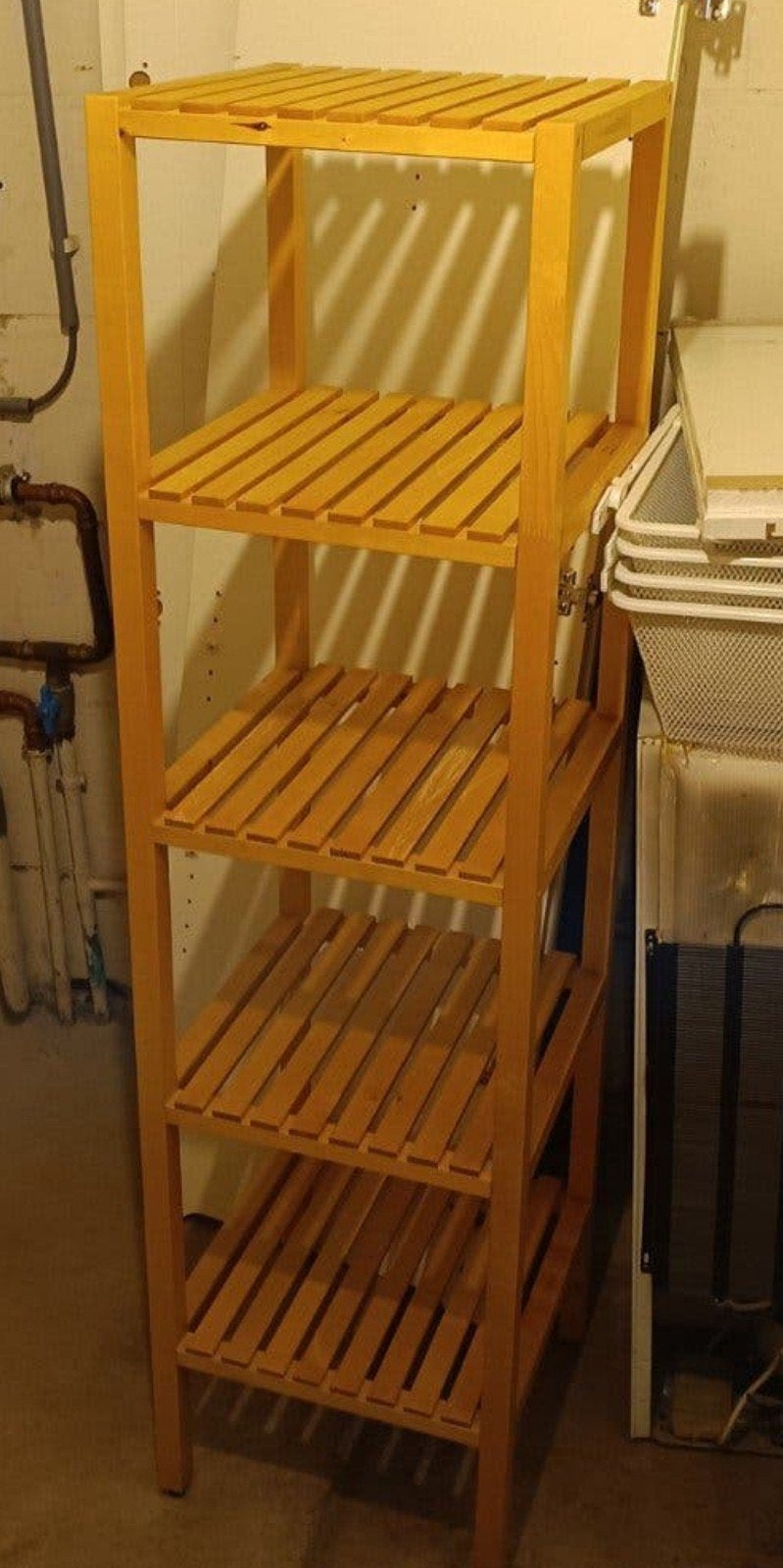 IKEA MOLGER Houten Rek - 5 Planken, Huis en Inrichting, Kasten | Stellingkasten, Ophalen, Gebruikt