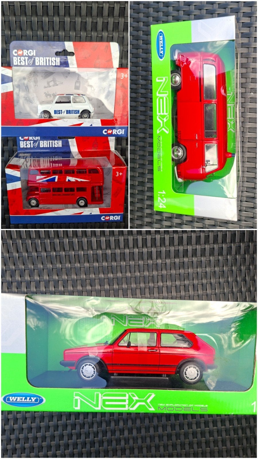2x CORGI Best of British & 2x WELLY Nex Models, Ophalen, Nieuw