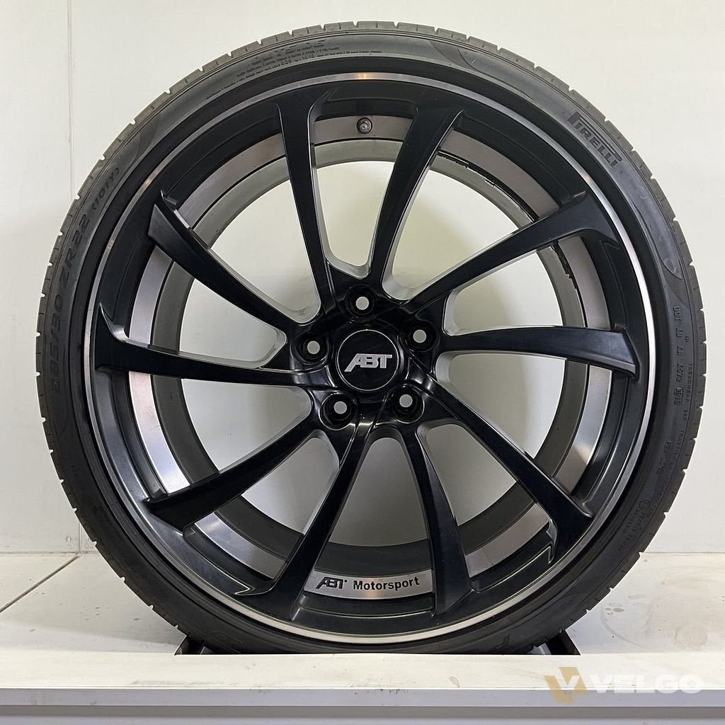 DEMO ABT AUDI PORSCHE SET VELGEN + ZOMERBANDEN 22 INCH, Gebruikt, -, 285 mm, -