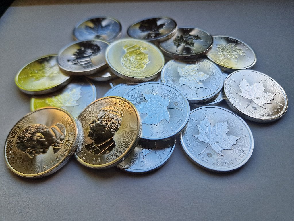 1 oz silver MAPLE LEAF 2026 $5 BU, Postzegels en Munten, Edelmetalen en Baren, Zilver, Ophalen of Verzenden