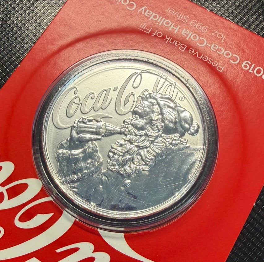 Pièce argent Coca-Cola père Noel, Enlèvement ou Envoi, Argent