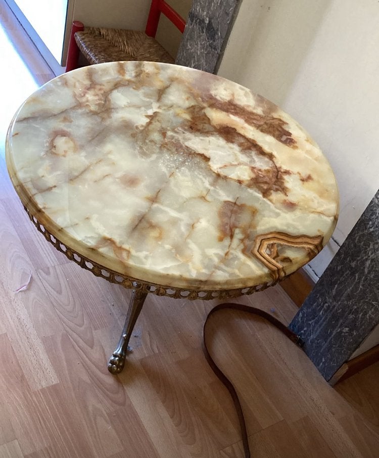 Salontafel onyx marmer, Ophalen