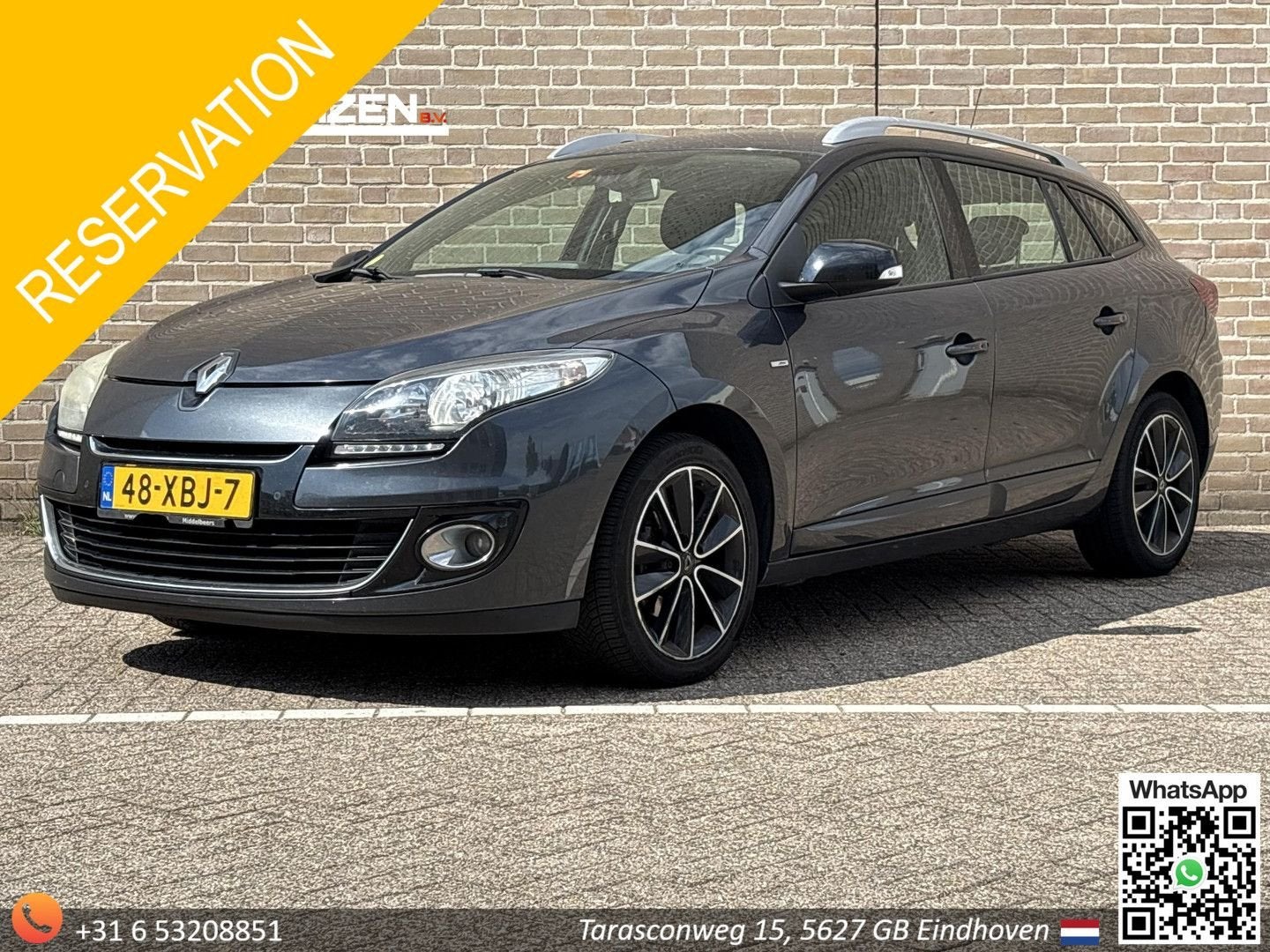 Renault Megane Estate 1.5 dCi Bose | Cruise | Climate | Came, Auto's, Bedrijf, Navigatiesysteem, Zilver of Grijs, Te koop