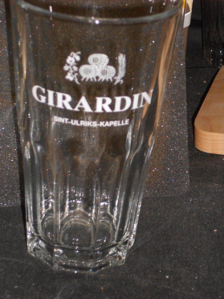 Bierglas.Gueuze.Kriek.Lambic.Girardin.Sint-Ulriks-Kapelle, Enlèvement ou Envoi, Comme neuf, Verre ou Verres, Autres marques
