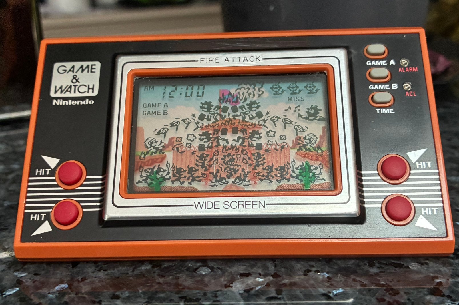 Nintendo Game&watch Fire Attack CIB 1982 ID-29, Ophalen of Verzenden, Gebruikt, Avontuur en Actie