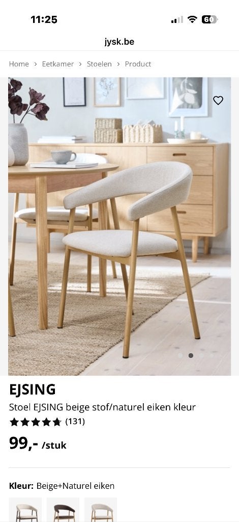 Nieuwe stoelen, Maison & Meubles, Chaises, Neuf, Japandi, Autres couleurs, Deux