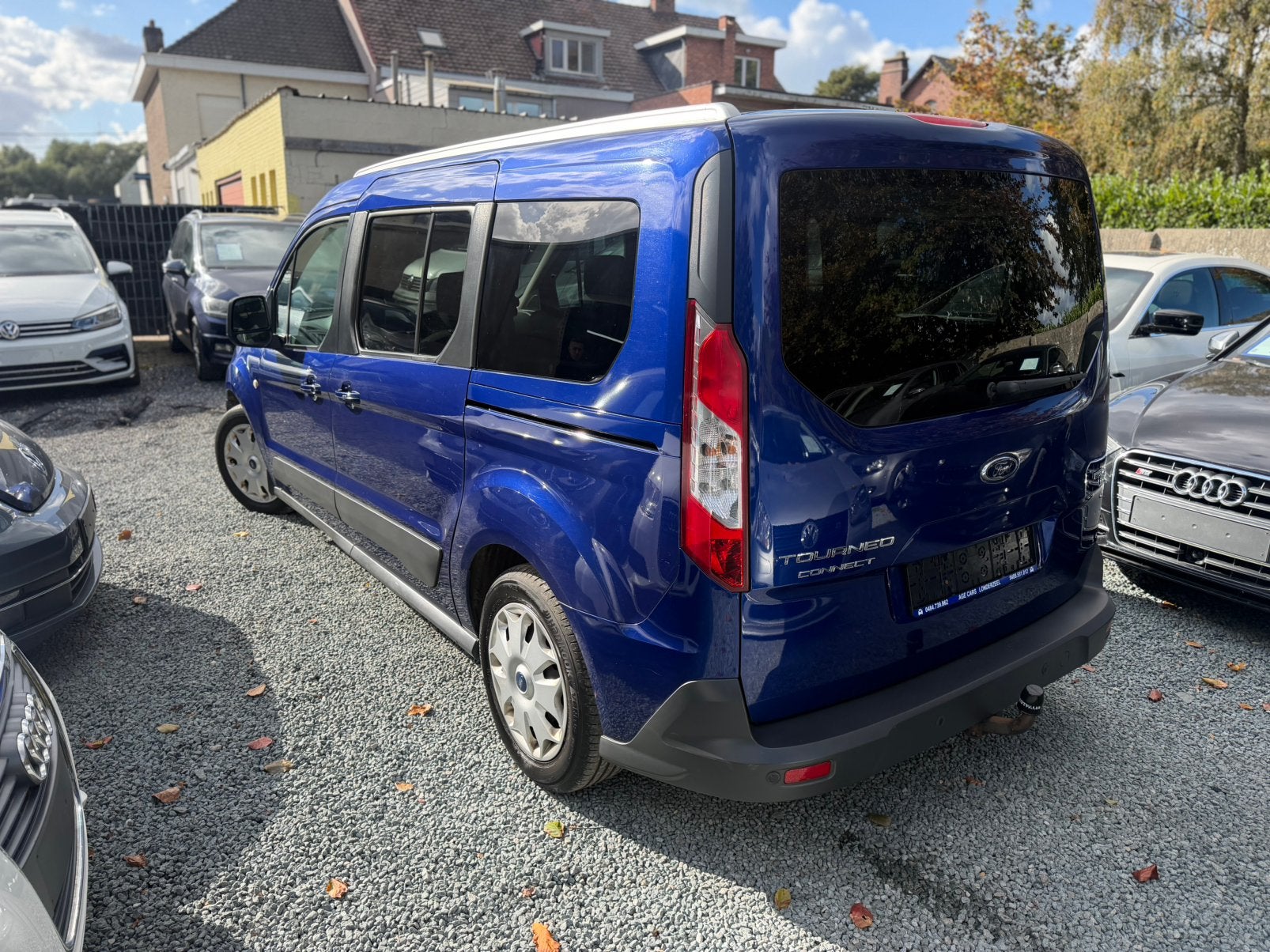 Ford Grand Tourneo Connect 1.6 Benzine, Auto's, Automaat, 4 cilinders, Blauw, 7 zetels