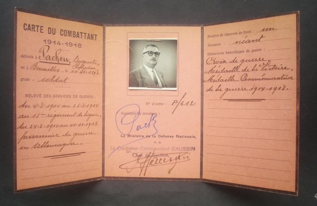 Carte nominative du 13ème de Ligne combattant 1914-1918, Collections, Objets militaires | Général, Armée de terre, Envoi