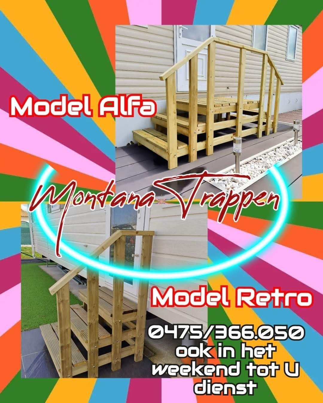 Instaptrap voor caravans & Chalets