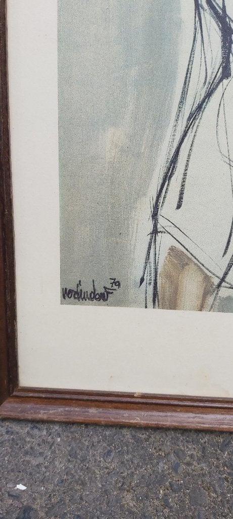 Kunst, Ophalen, Abstract, Portret of Personen, Achter glas