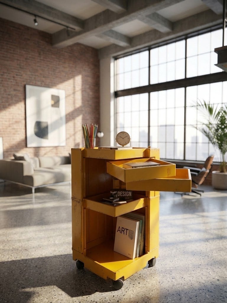 Vintage Stile Neolt Trolley – Giovanni Pelis (1970s), Ophalen, Kunststof