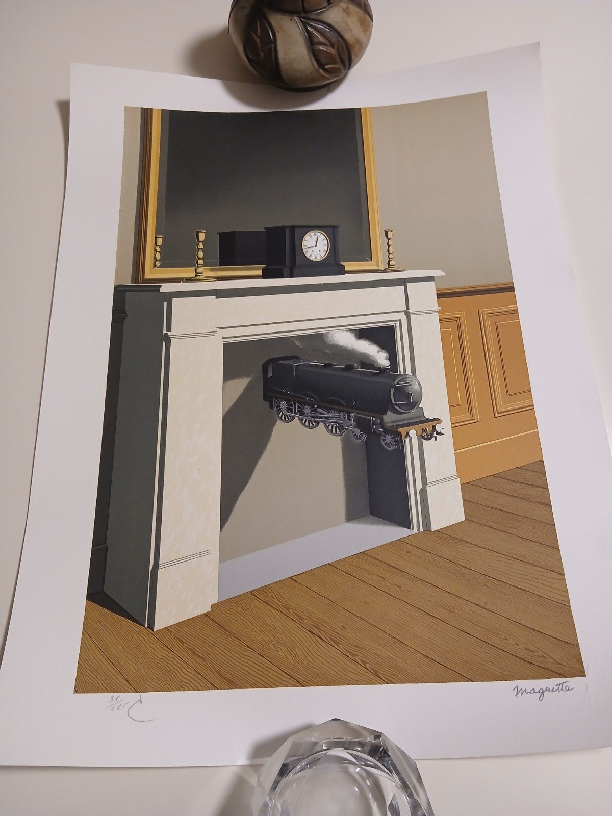 Magritte lito met certificaat, Antiek en Kunst, Ophalen of Verzenden
