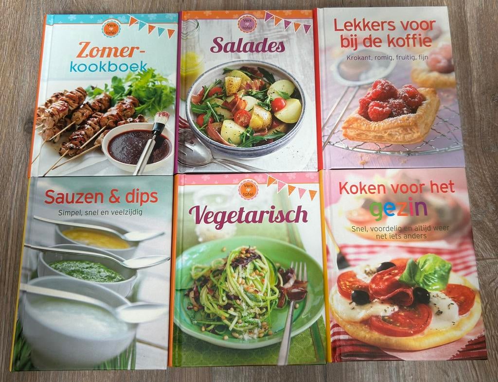 6 kookboeken, Enlèvement ou Envoi