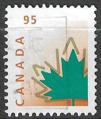 Canada 1998 - Yvert 1629 - Feuille d'érable - 95 cm (ST), Envoi, Affranchi