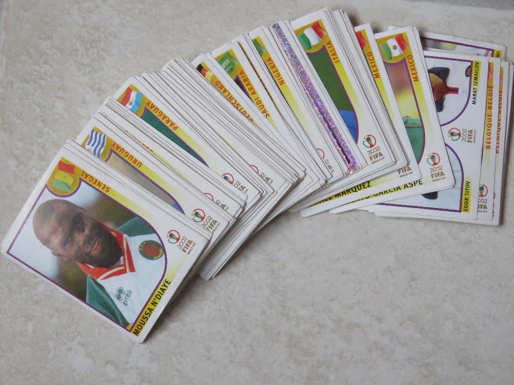 PANINI - STICKERS WK 2002 KOREA/JAPAN, Ophalen of Verzenden, Zo goed als nieuw, Meerdere stickers