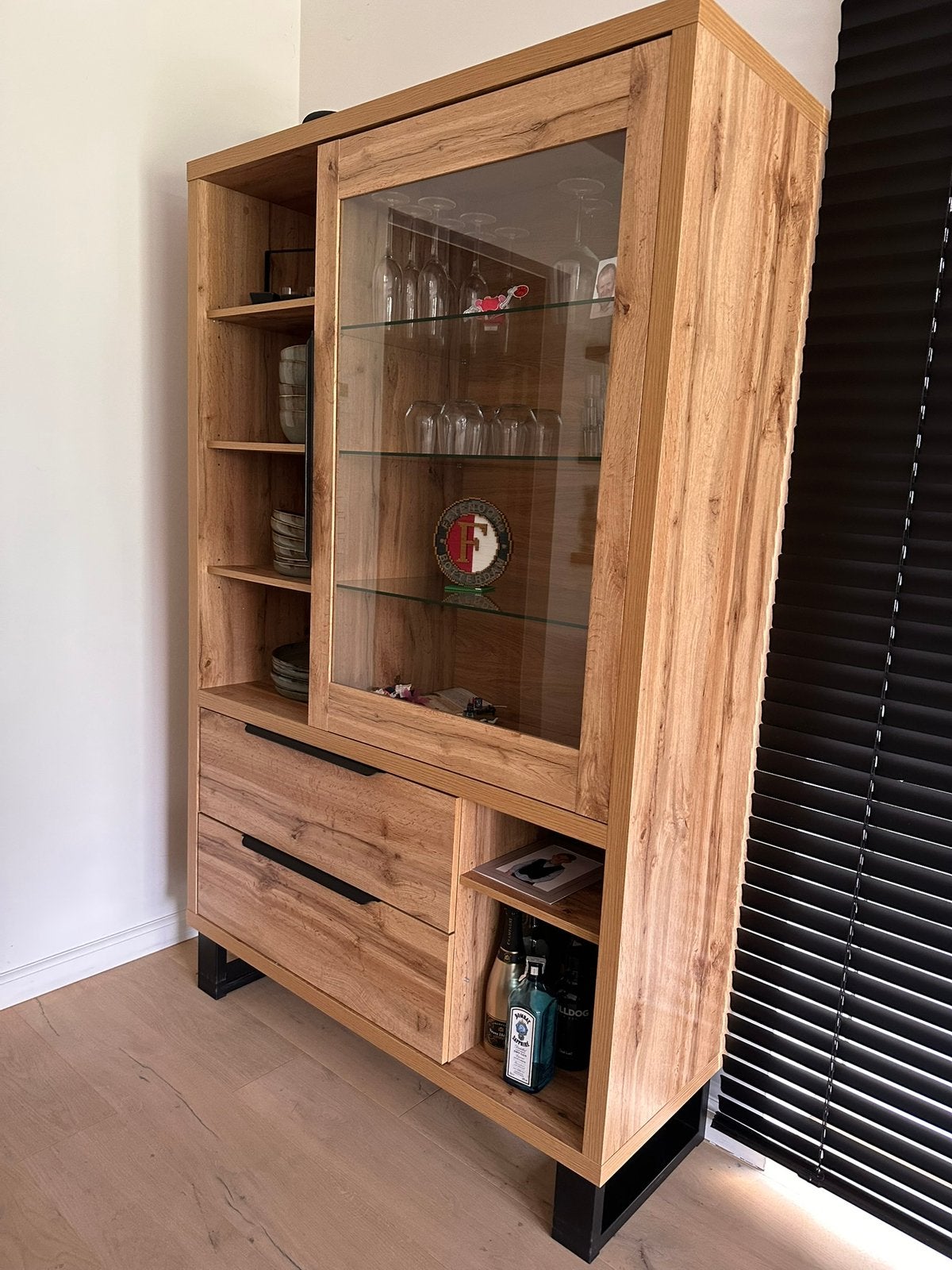 Armoire Vitrine en bois, Enlèvement, Comme neuf