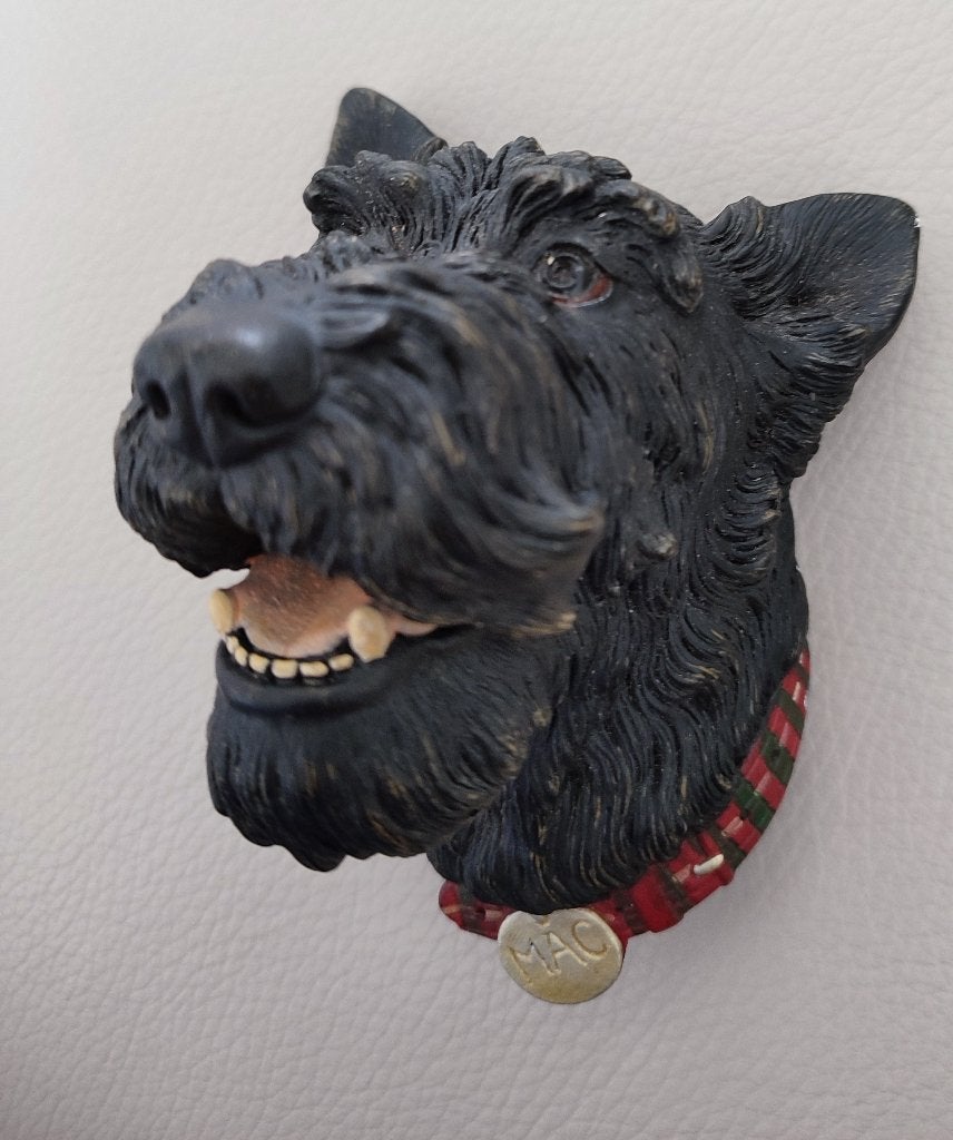 Mac, Scottie Dog. Schotse terriër Bossons 1969, muurbeeldje, Ophalen of Verzenden, Gebruikt, Dier