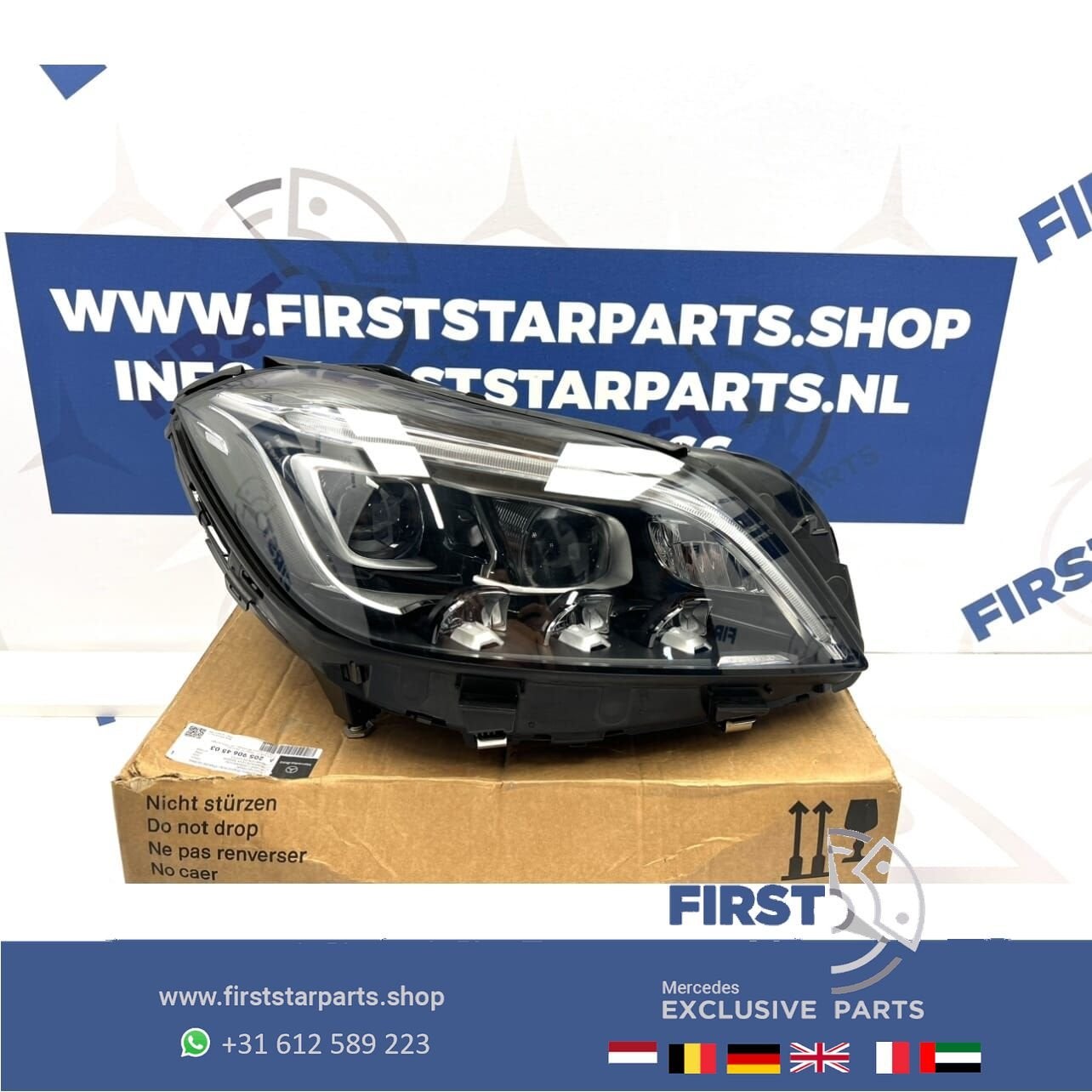 A2189060202 W218 KOPLAMP LED MULTIBEAM RECHTS X218 CLS63 AMG, Gebruikt, -, Ophalen of Verzenden, -