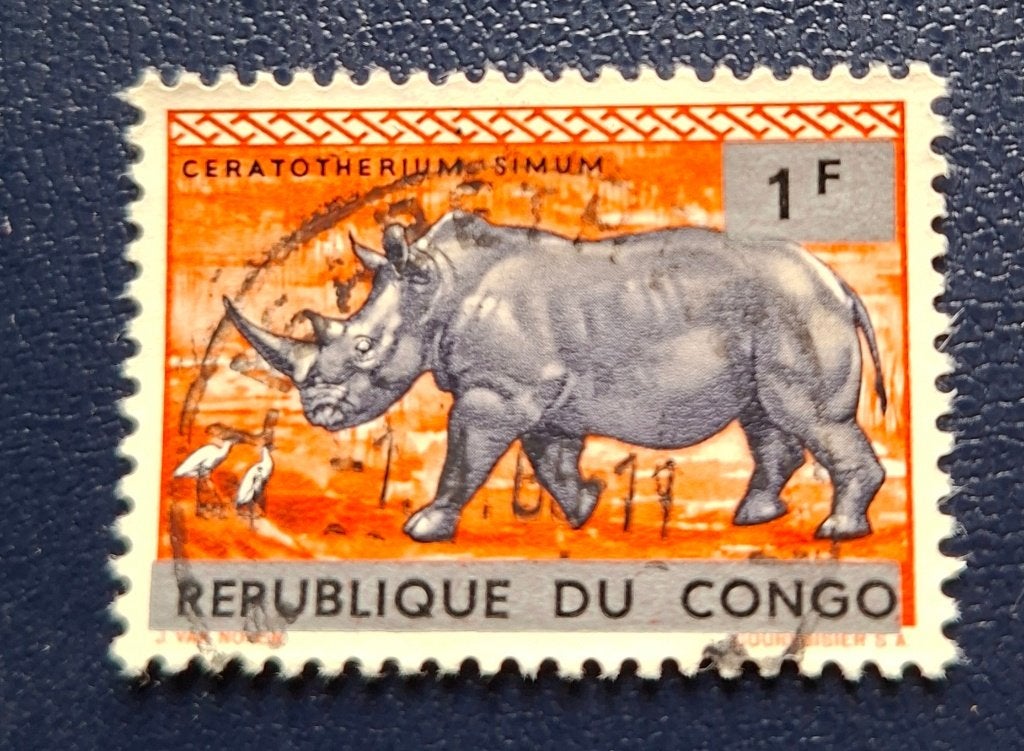 Postzegel Republiek Congo OBP 536, Ophalen of Verzenden, Gestempeld