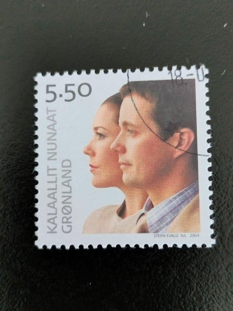 Groenland 2004 - mariage royal du prince héritier Frederik, Envoi, Danemark, Affranchi