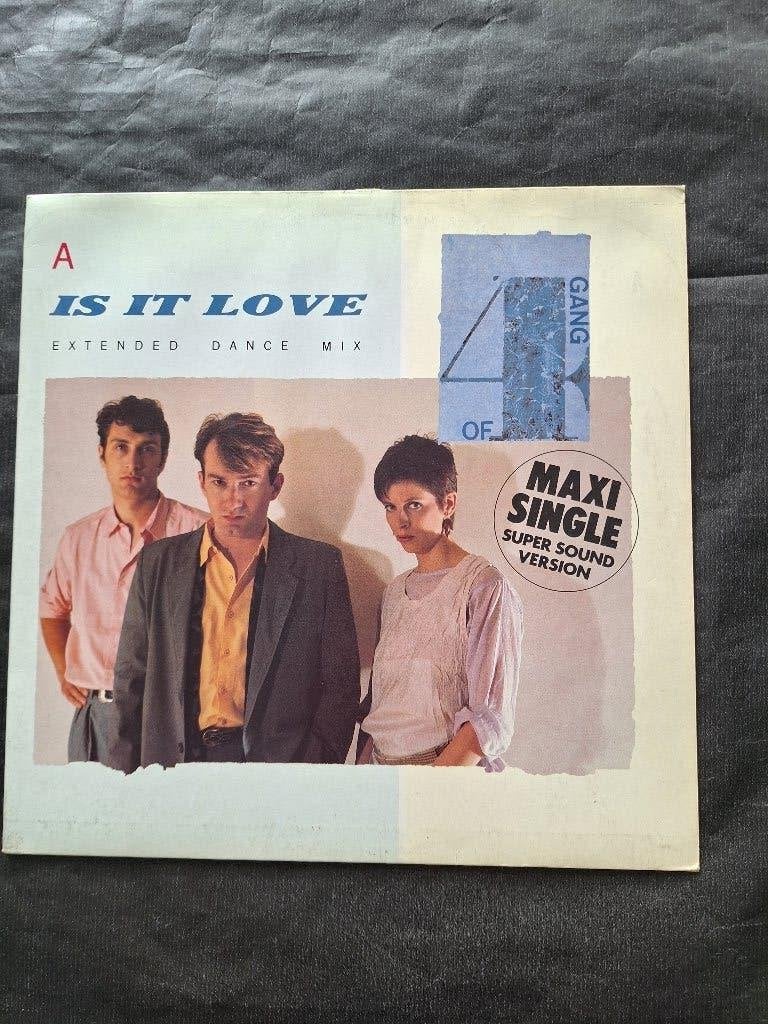 GANG OF FOUR "Is It Love" maxi LP singel (1983), CD & DVD, Vinyles | Rock, LP, Pop rock, Enlèvement ou Envoi, Avec pochette intérieure