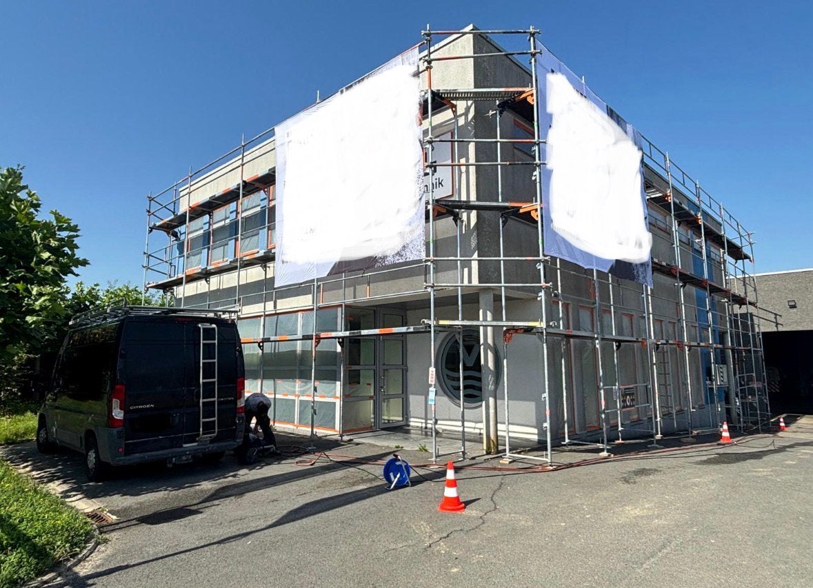 Steigers / stellingen te koop blitz & all round 445m2, Doe-het-zelf en Bouw, Steigers, Ophalen, Zo goed als nieuw, Gevelsteiger