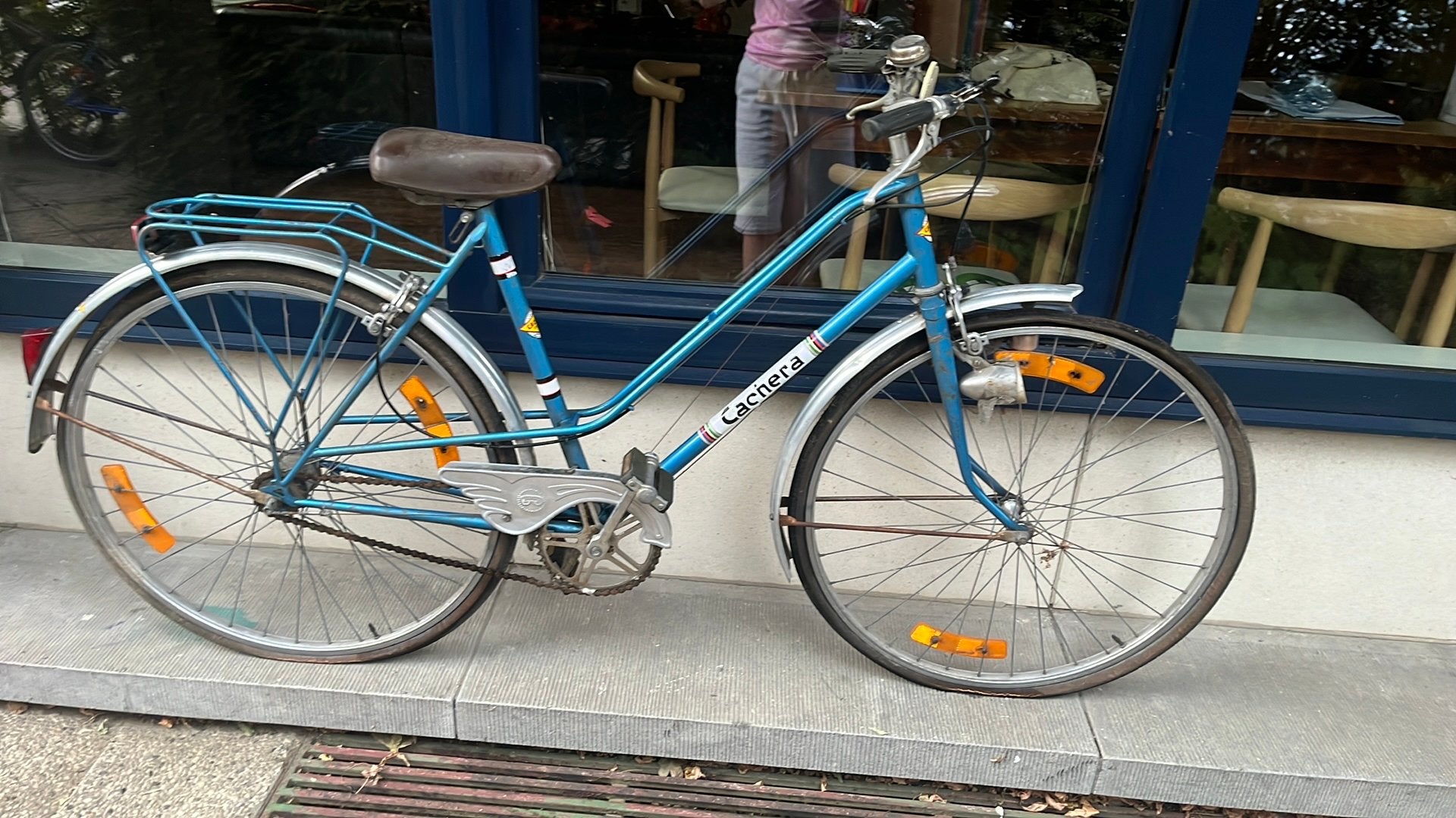 Vélo bleu vintage, Enlèvement, Utilisé, Frein à main
