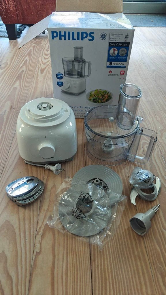 Philips Daily Collection PowerChop, Ophalen, 1 tot 2 liter, 3 snelheden of meer, Zo goed als nieuw