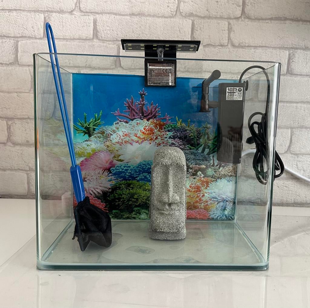 Aquarium 15L, Ophalen, Inclusief toebehoren, Zo goed als nieuw, Leeg aquarium