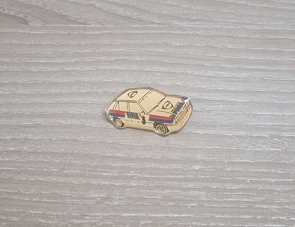 PIN - LANCIA - FINA - RALLY - RALLYE, Collections, Envoi, Utilisé, Sport, Insigne ou Pin's