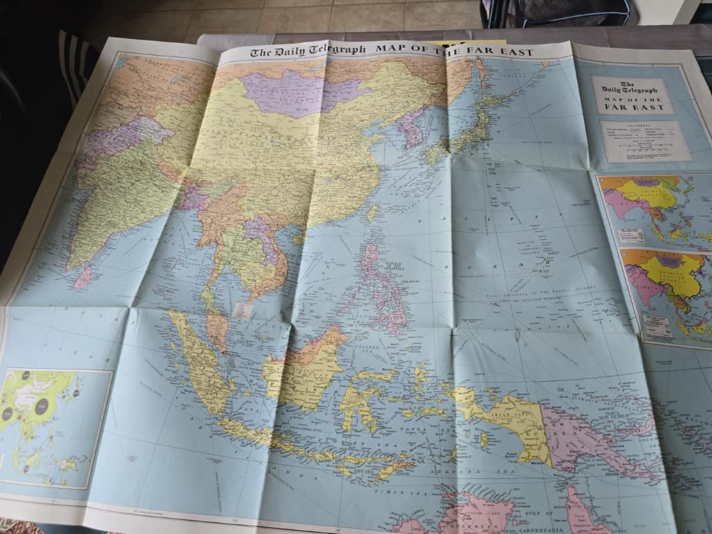 Landkaart oorlogsperiode, Boeken, Atlassen en Landkaarten, Ophalen of Verzenden, Landkaart